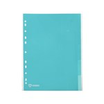 Marbig Pro Antimicrobial Polypropylene A4 Divider Blue 5 Tab Box 25