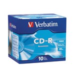Verbatim 94935 CdR Slim Jewel Case 700Mb 52X Silver Pack 10