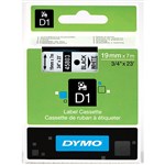 Dymo Labelling Tape D1 19mm x 7M 45803 Black On White