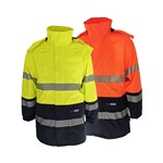 DNC Workwear HiVis FR HRC Taped Rain Jacket 280gsm 3467 