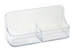 Deflecto Business Card Holder 70401 Portrait 2 Pocket
