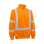 Akurra HiVis XBack Taped Poly Polar Fleece Jumper Biomotion Hi Vis Orange