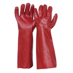 Wirra PVC Chemical Resistant Gloves Red 270mm