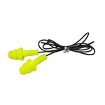 WIRRA Corded Reusable Earplugs 24db Class 4 Hi Vis Yellow Pk 100