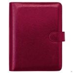 Debden Dayplanner Organiser DK2599 Desk Snap 7 Ring 216X140mm PU Cherry