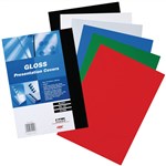 Gbc Binding Cover A4 250Gms Gloss Pack 100 Black