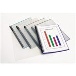 Marbig Display Book A4 Clear Front Refillable 20 Pocket Maroon