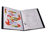 Razorline Display Book A3 With 20 Pockets Black