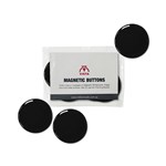 Visionchart Vista Magnetic Button 40mm Diameter Black Pk 4 VWMAG40BK