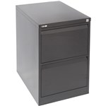 Rapid Filing Cabinet 2 Drawer Go Steel Black Ripple