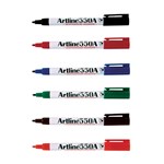 Artline 550A Whiteboard Marker Bullet Point 12mm Box 12 Assorted