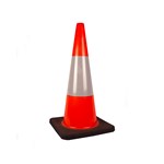 Duwell HiVis Reflective Traffic Cone 700mm Orange