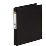 Marbig Binder Bright Ring PE A4 2D Ring 25mm Black