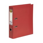 Marbig PE Linen Lever Arch File A4 Bright Red