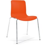 Acti 4C Side Chair With Chrome Leg Base Orange