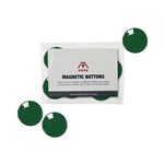 Visonchart Magnetic Buttons 30mm Diameter Green Pk 8 VWMAG30G