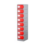 Locker 8 Door Heavy Duty 1800Hx385Wx500D Red