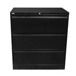 Rapid Lateral Filing Cabinet 3 Drawer Black