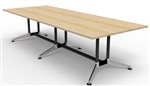 Rapid Typoon Boardroom Table 3200X1200X730Mm Top 25Mm Natural Oak