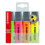 Stabilo Boss Highlighter Assorted 25mm Pack 4