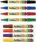 Artline 70 Permanent Marker Bullet Point 15mm Box 12 Assorted