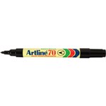 Artline 70 Permanent Marker Bullet Point 15mm Box 12 Black