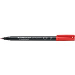 Staedtler Lumocolor 318 Permanent Pen Fine 06mm Pack 10 Red