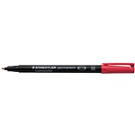 Staedtler Lumocolor Permanent Ohp 317 Pen Medium 1mm Pack 10 Red