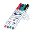 Staedtler Lumocolor Whiteboard Marker 301Wp4 Bullet Point Ass Pack 4
