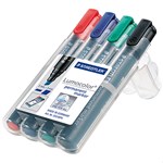 Staedtler Lumocolor Permanent Marker 350Wp4 Chisel Wallet Of 4