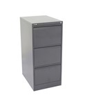 Go Vertical Filing Cabinet  3 Drawer Graphite Ripple