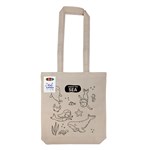 Get Crafty Folding Calico Bag and Crayons