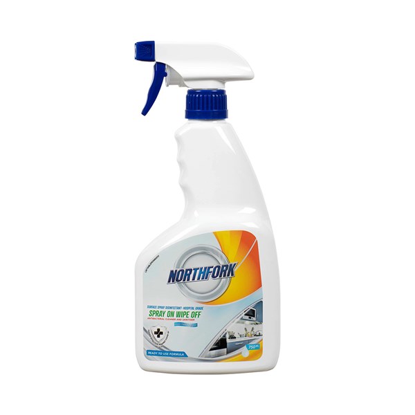 Northfork Spray Wipe Surface Cleaner Hospital Grade Ocean Fresh 750Ml